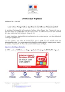 thumbnail of 20200403 – CP COVID 19 -Enfance en danger