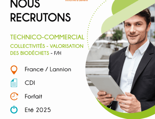 Nous recrutons Technico-Commercial Collectivités – Valorisation des biodéchets – H/F