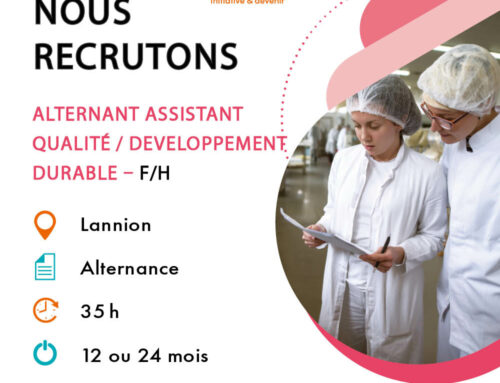 Nous recrutons un(e) Assistant(e) Qualité / Développement Durable – F/H – Alternance